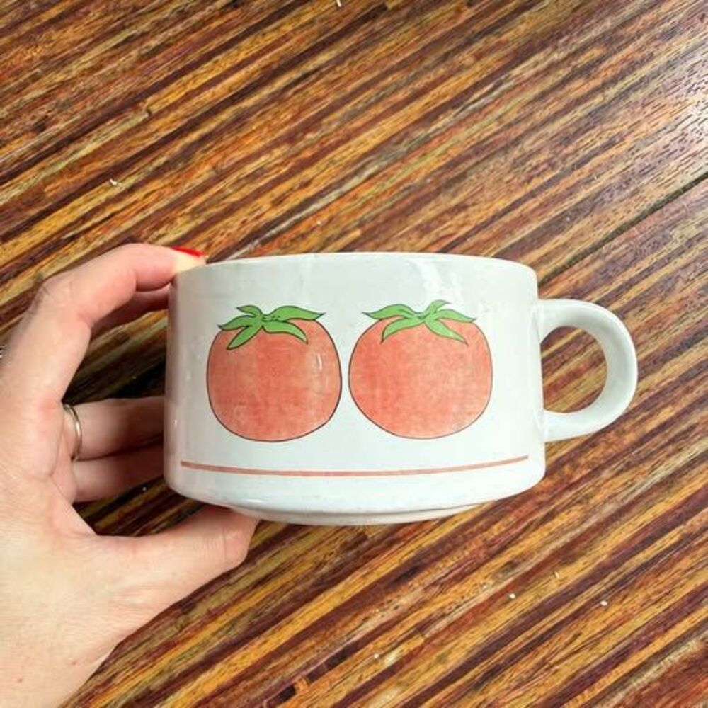 Vintage Ceramic Tomato Soup Mug
